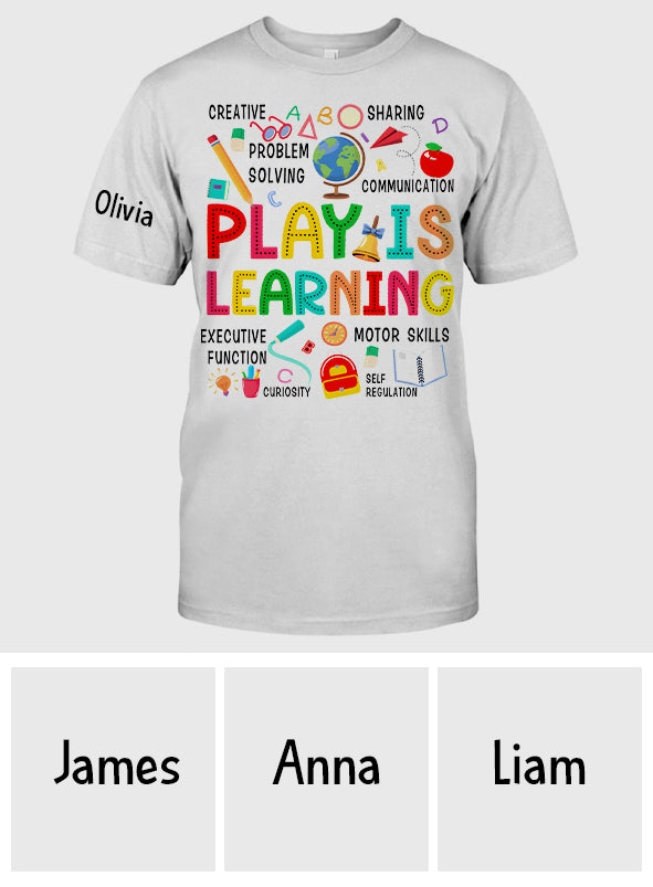 Zurück zur Schule - Personalisierte Lehrer All Over Shirt