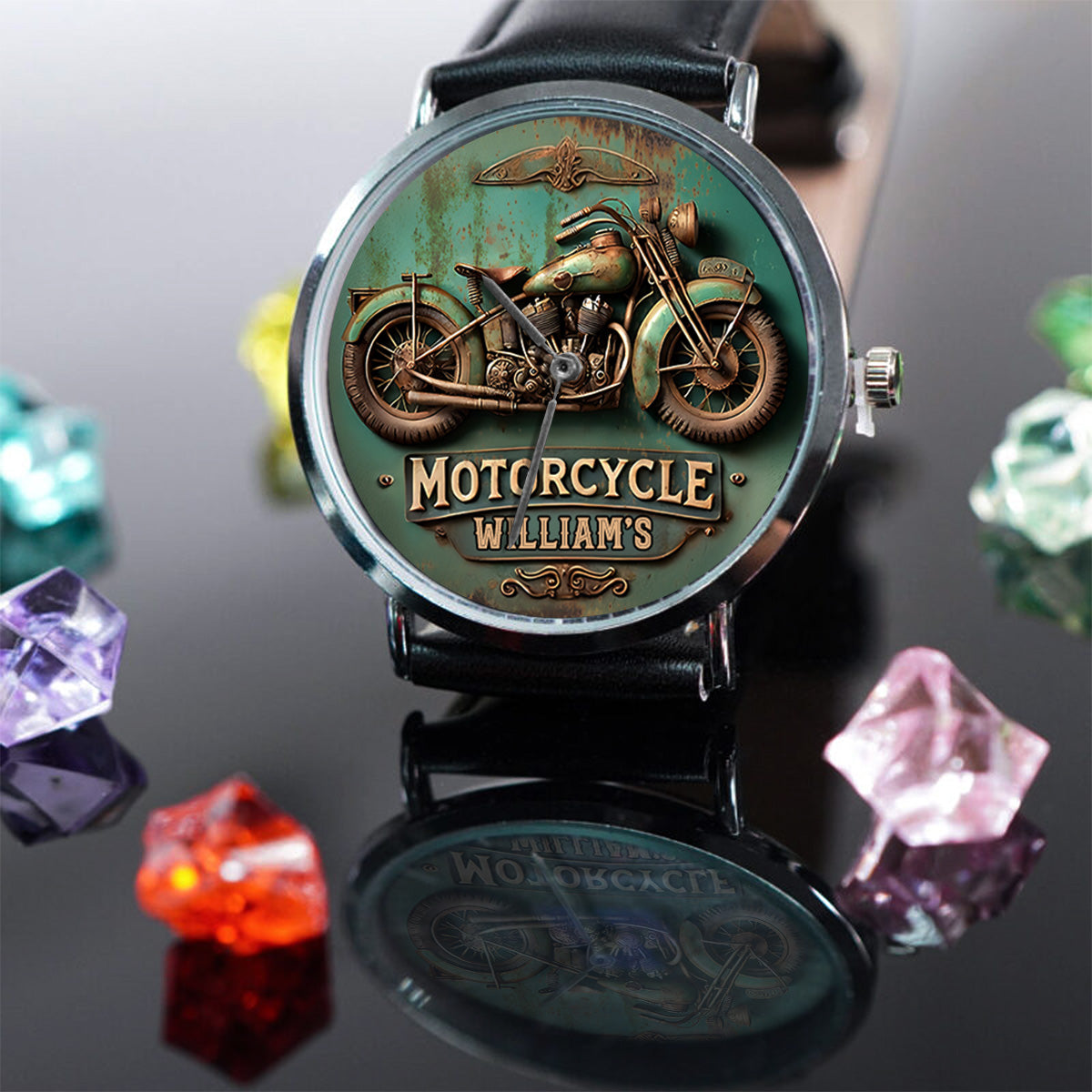 Motorradliebhaber – Personalisierte Biker-Handuhr