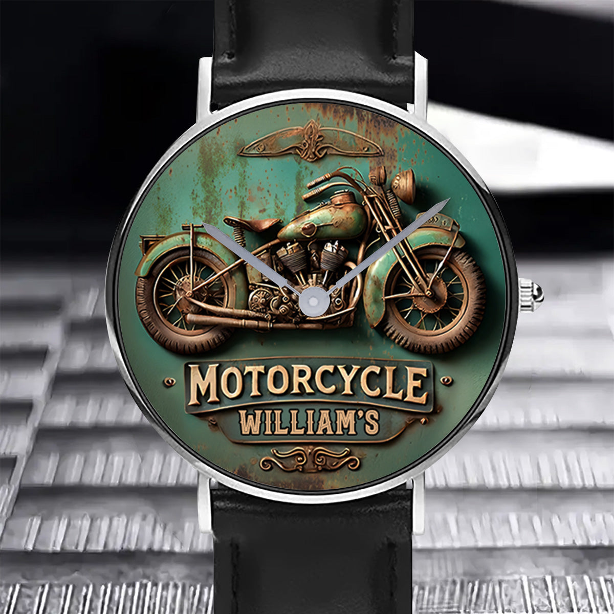 Motorradliebhaber – Personalisierte Biker-Handuhr