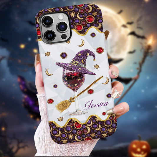 Wine Witch - Personalized Witch Full Print Phone Case