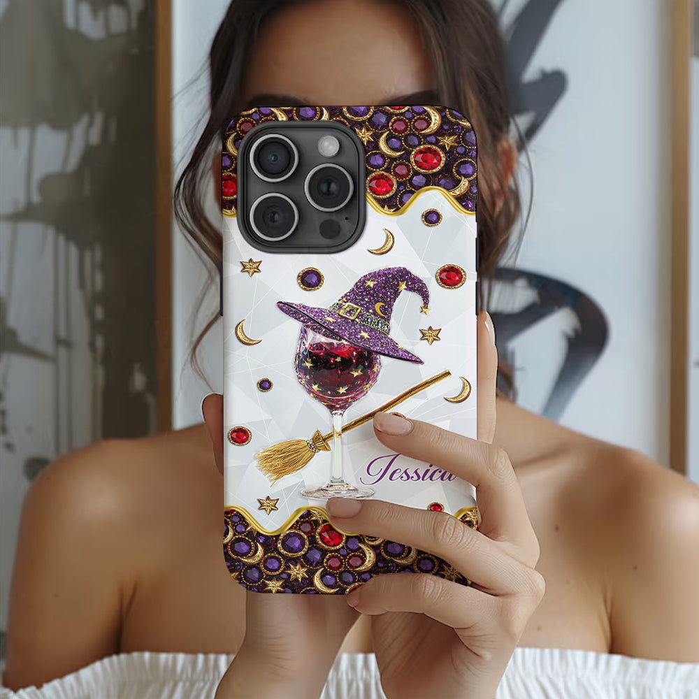 Weinhexe – Personalisierte Handyhülle mit Hexenmotiv