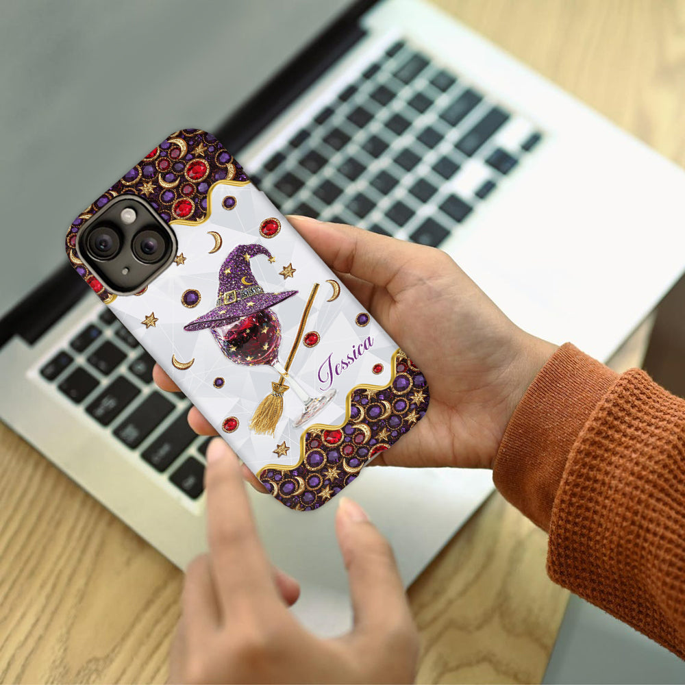 Weinhexe – Personalisierte Handyhülle mit Hexenmotiv