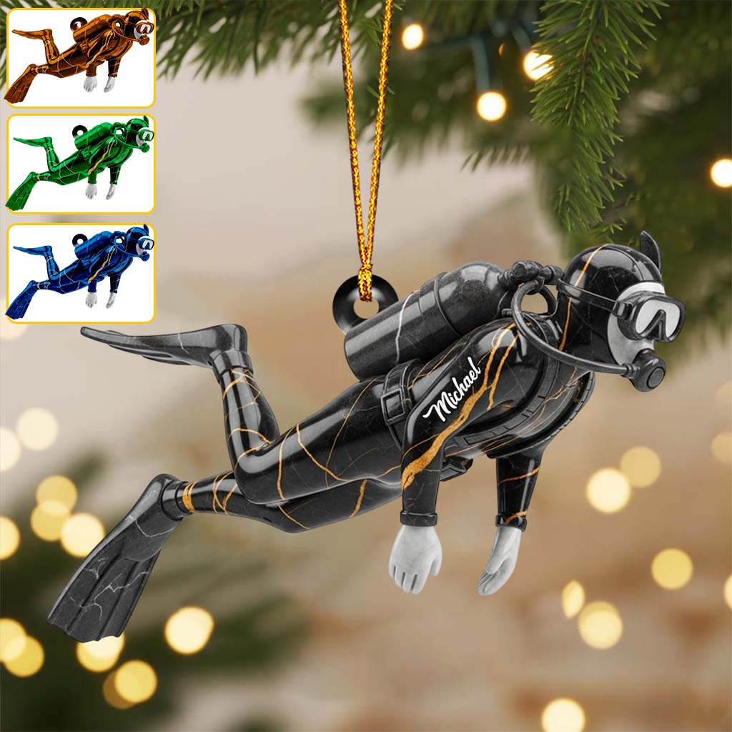 Ich liebe Tauchen – personalisierter Taucher-Anhänger