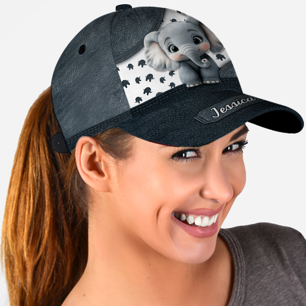 Cute Baby Elephant - Personalized Elephant Classic Cap