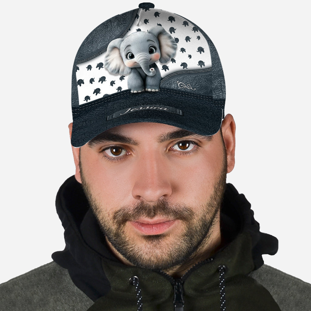 Cute Baby Elephant - Personalized Elephant Classic Cap