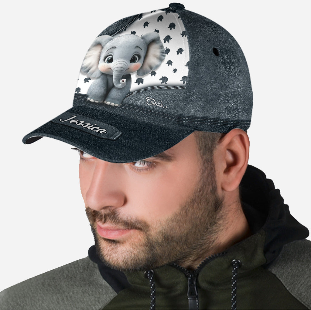 Cute Baby Elephant - Personalized Elephant Classic Cap
