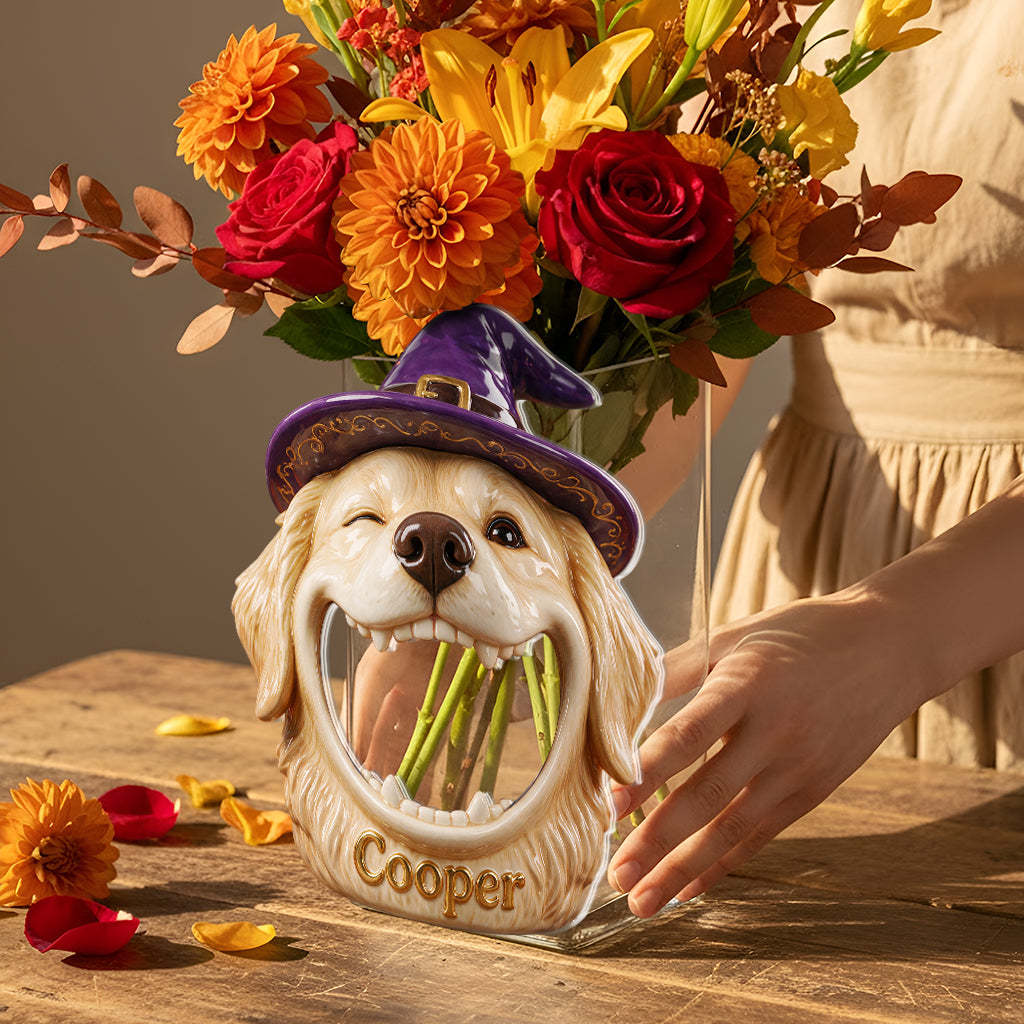 Halloween Haustier Süßigkeitenhalter - Personalisierter Hund Acryltopf