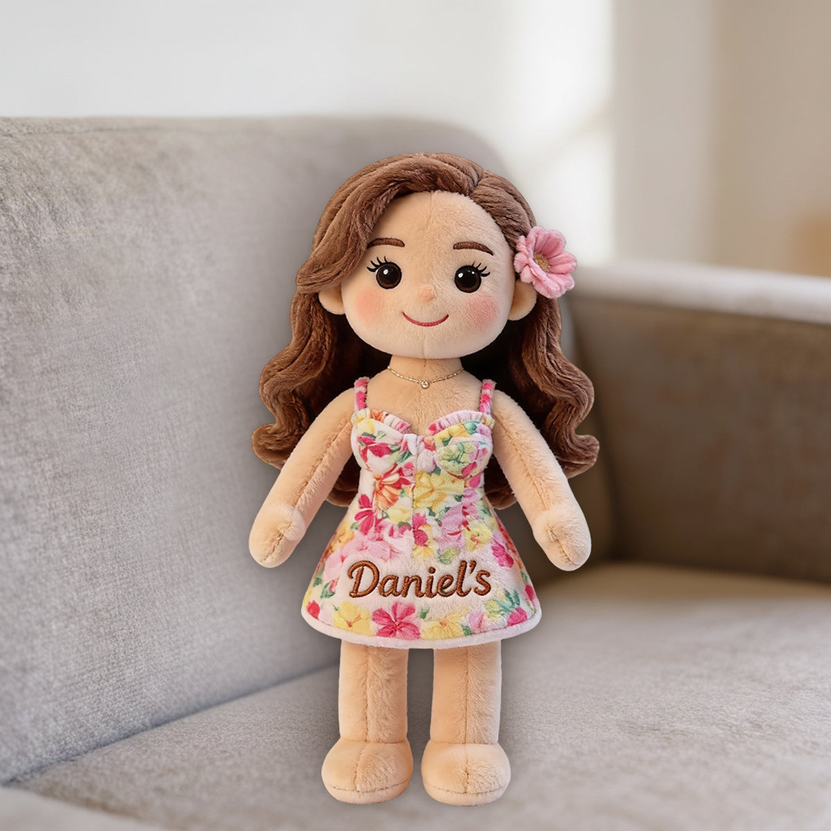 Individuell gestaltbares Premium-Kunstfellkissen für Paare – nach Foto.