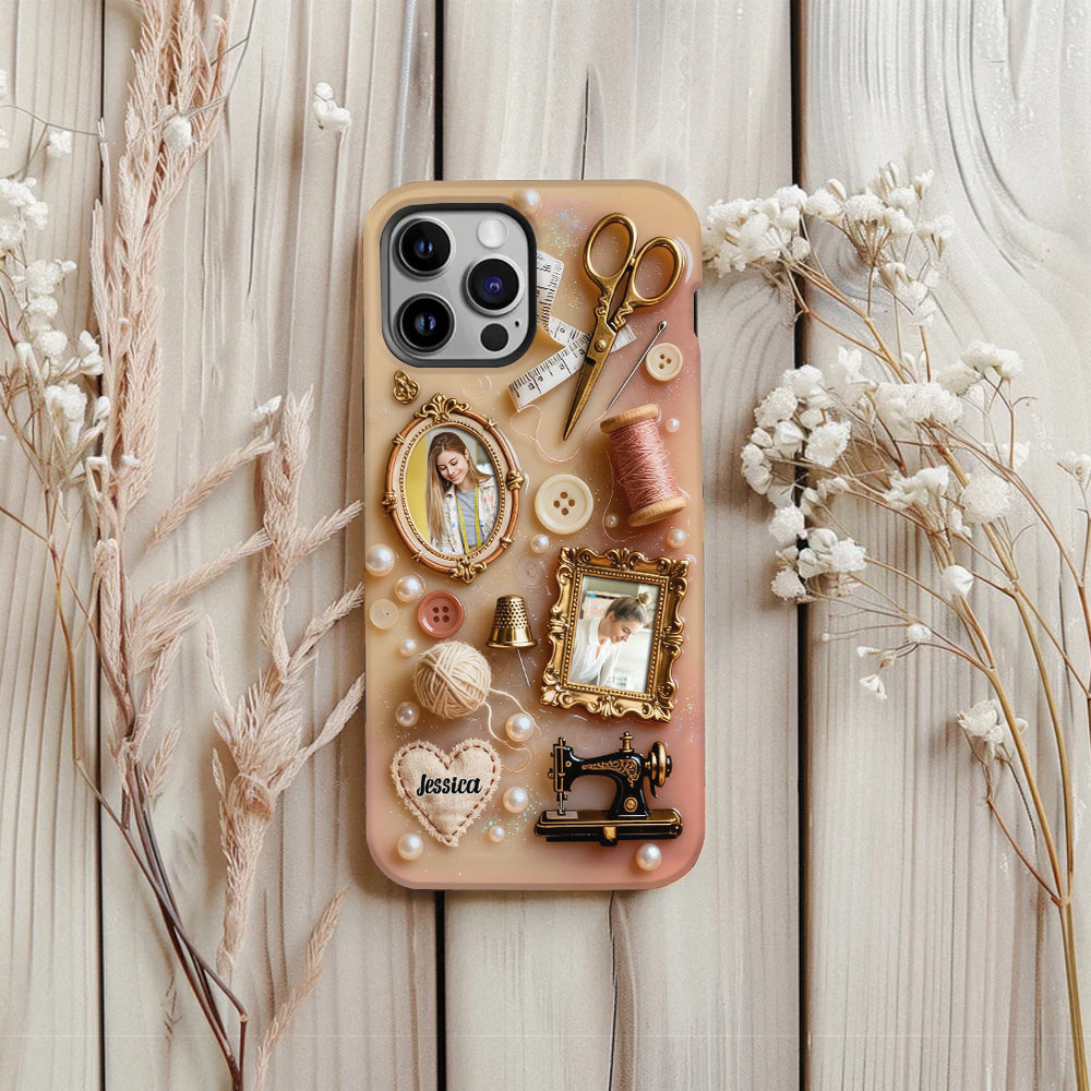 Love Sewing - Personalized Sewing Full Print Phone Case