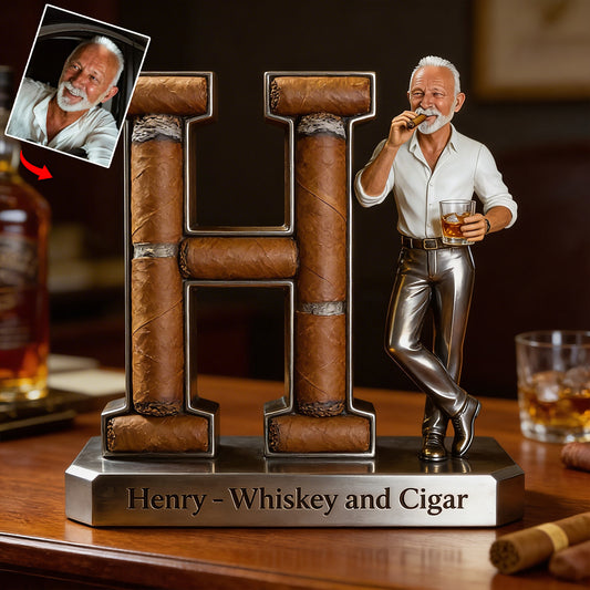 Benutzerdefiniertes Foto - Personalisierte Whisky Acrylplakette in Form