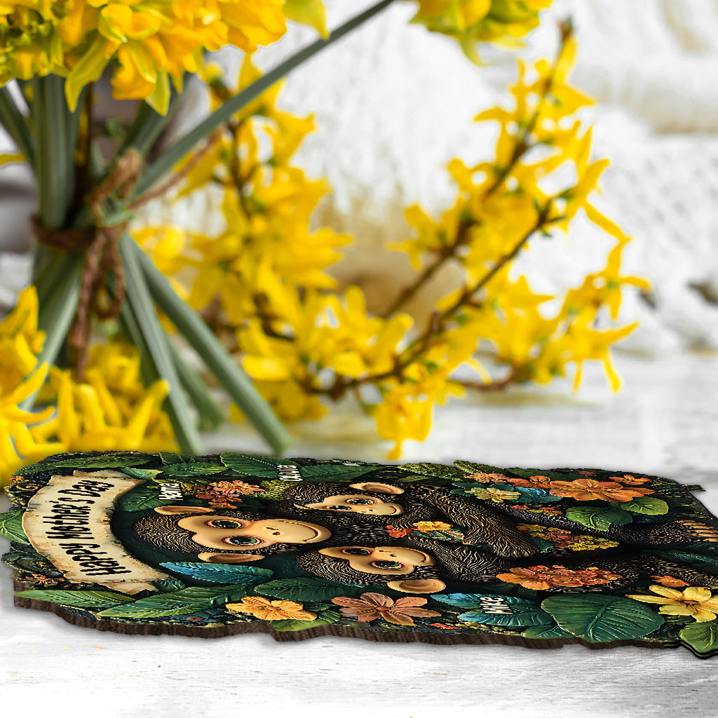 Mutter der kleinen Affen - Personalisierte Mutter 1-lagige große freistehende