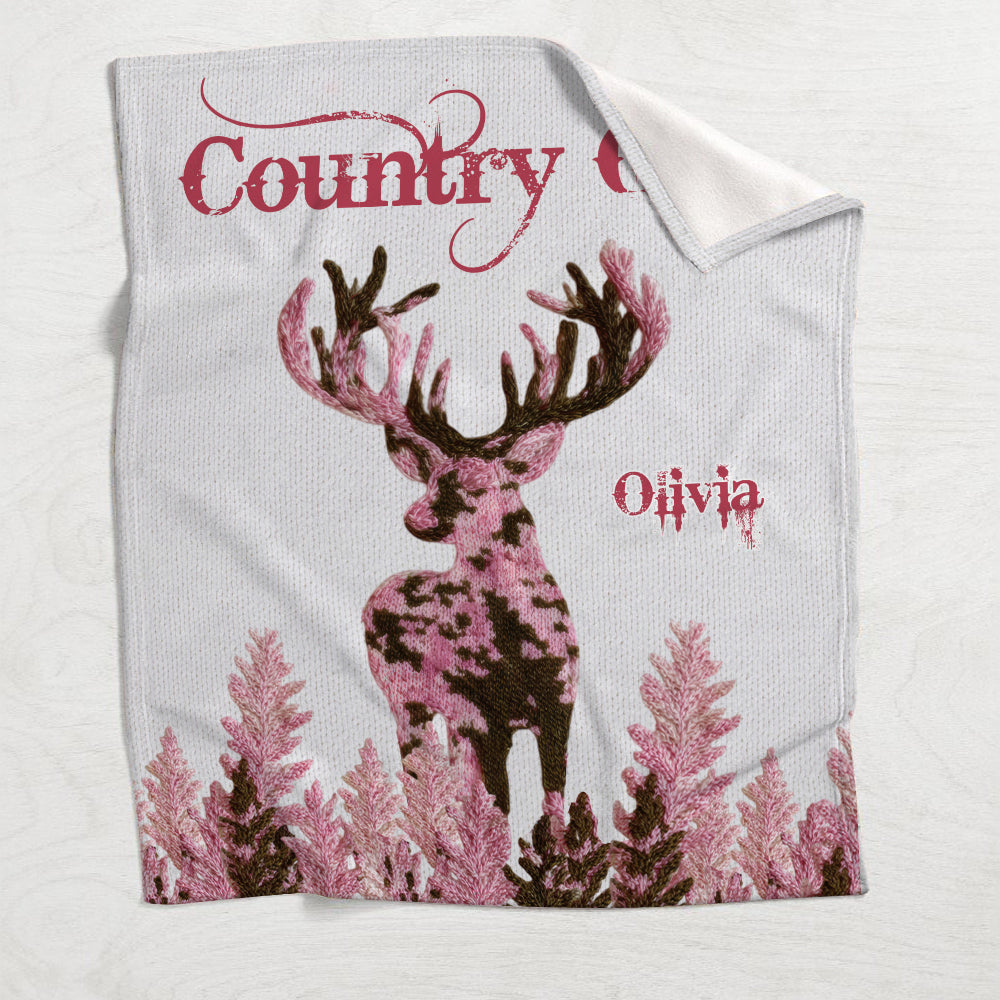 Country Girl - Personalisierte Jagddecke