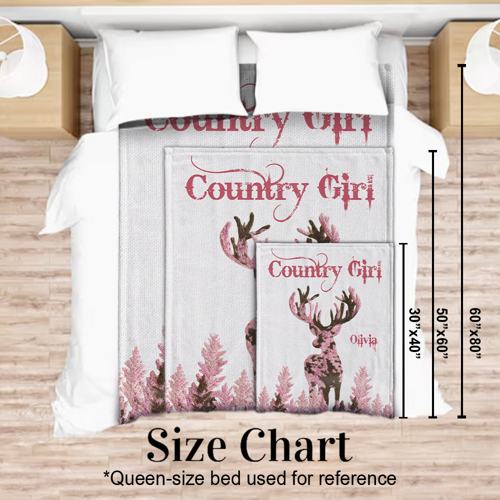 Country Girl - Personalisierte Jagddecke