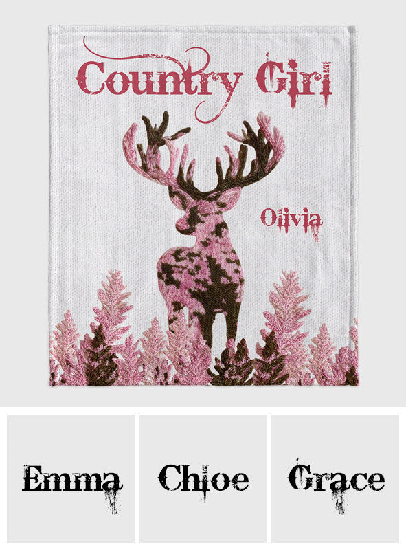 Country Girl - Personalisierte Jagddecke