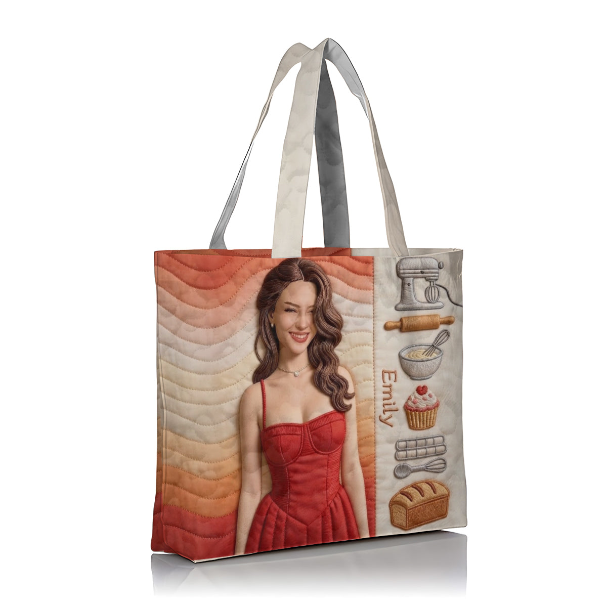 Custom Any Photo Baking Lovers - Personalized Baking Quilted Tote Bag