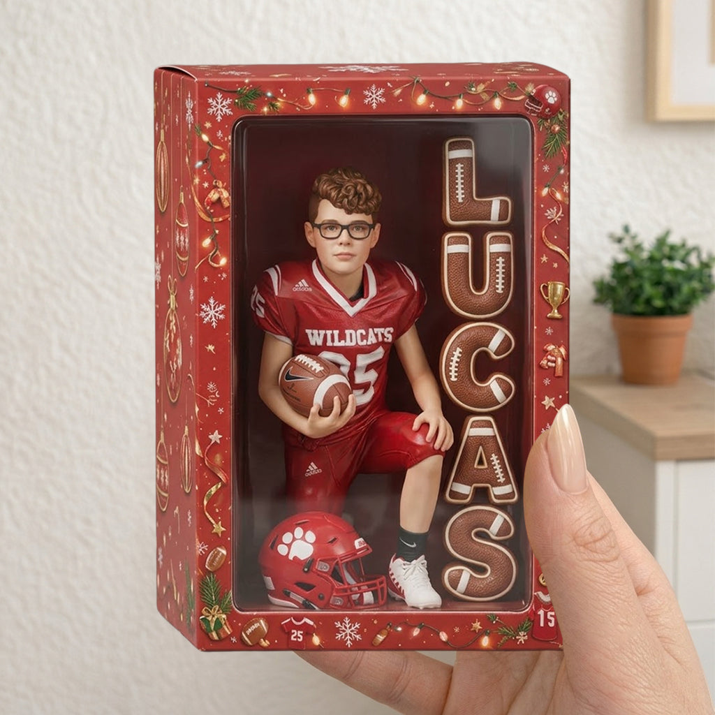 Personalisierte Sport-Fußball, Baseball, Volleyball, Basketball... - Individuelle Fußball-Acryl-Displaybox