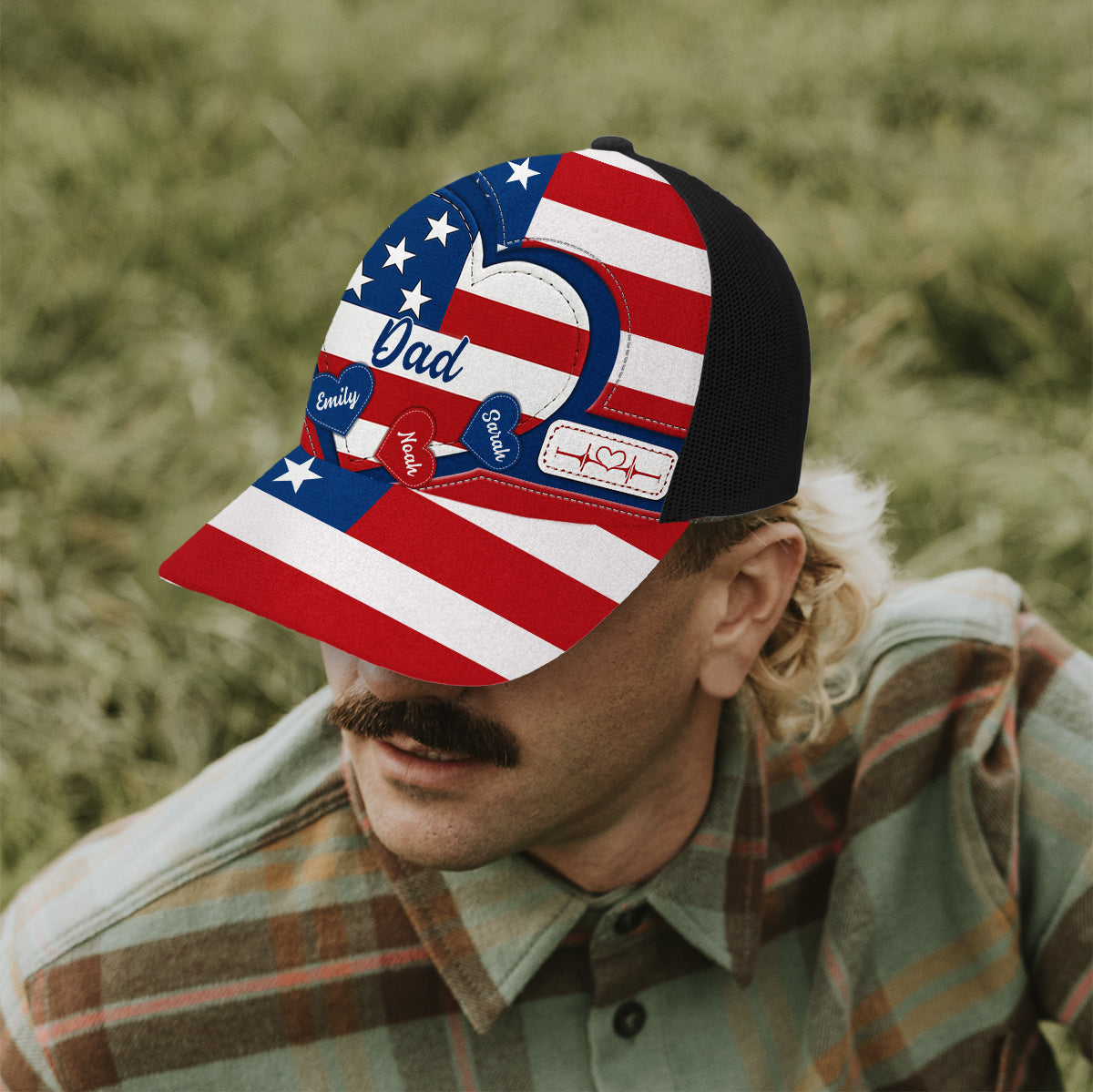 Fröhlichen 4. Juli – Personalisierte Trucker-Mütze zum Unabhängigkeitstag/4. Juli