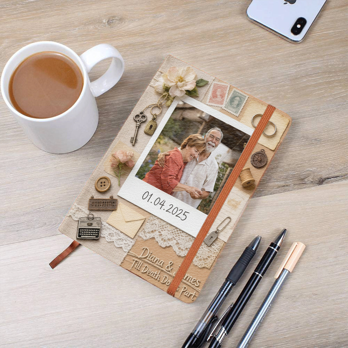 Love Letter To Husband, Boyfriend - Personalized Couple Leather Journal