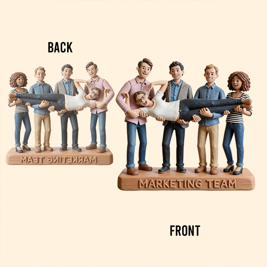 Individuell gestaltbare Acrylplakette für Kollegen nach Foto und Text – personalisierbar