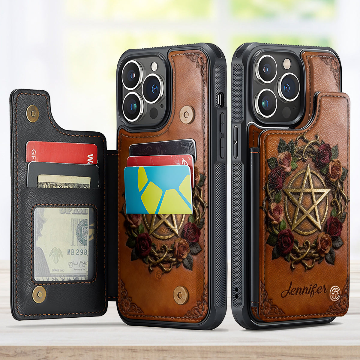 Magisches Symbol – Personalisierte Handyhülle mit Hexenmotiv und Volldruck