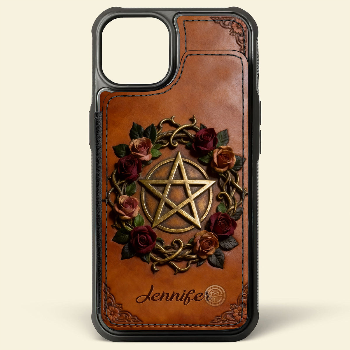 Magisches Symbol – Personalisierte Handyhülle mit Hexenmotiv und Volldruck