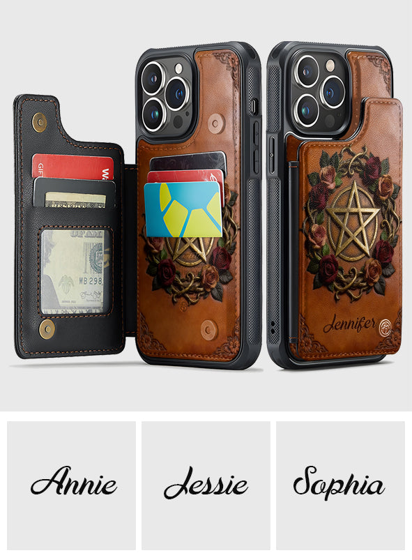 Magisches Symbol – Personalisierte Handyhülle mit Hexenmotiv und Volldruck