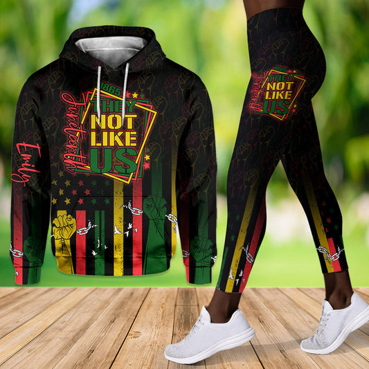 They Not Like Us - Personalized Juneteenth Hoodie and Leggings