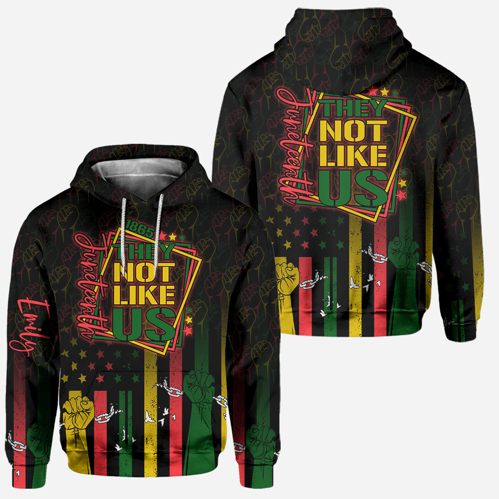 Sie mögen uns nicht – Personalisierter Juneteenth-Hoodie und Leggings