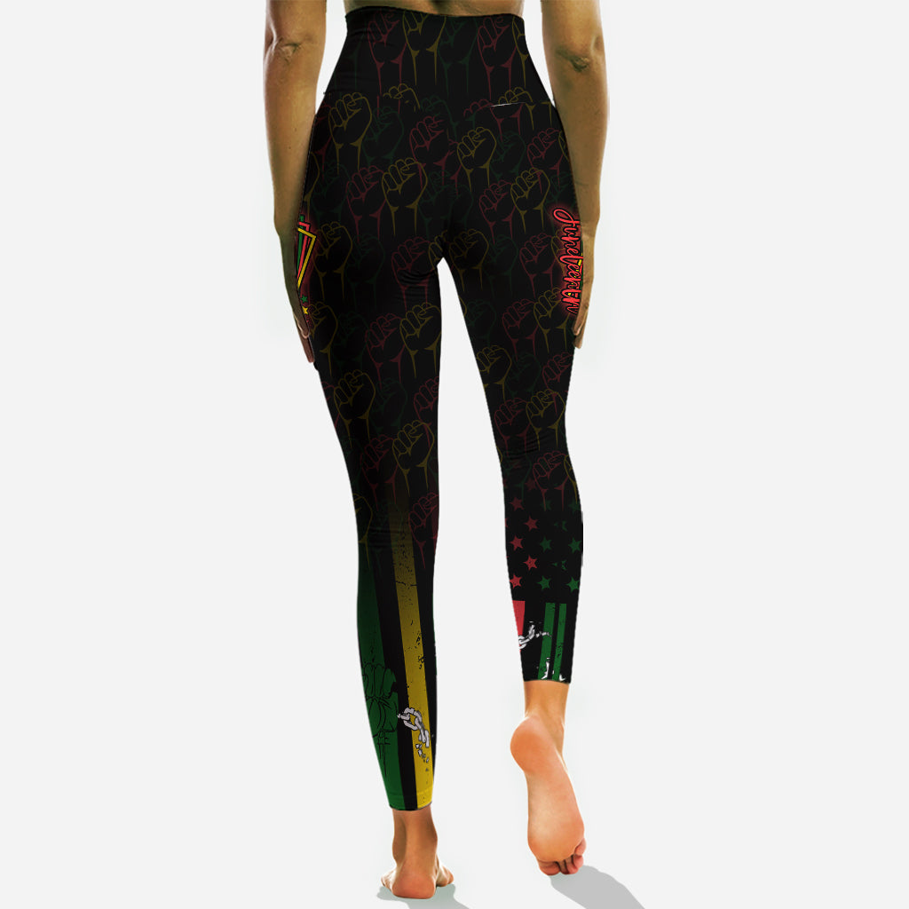 Sie mögen uns nicht – Personalisierter Juneteenth-Hoodie und Leggings