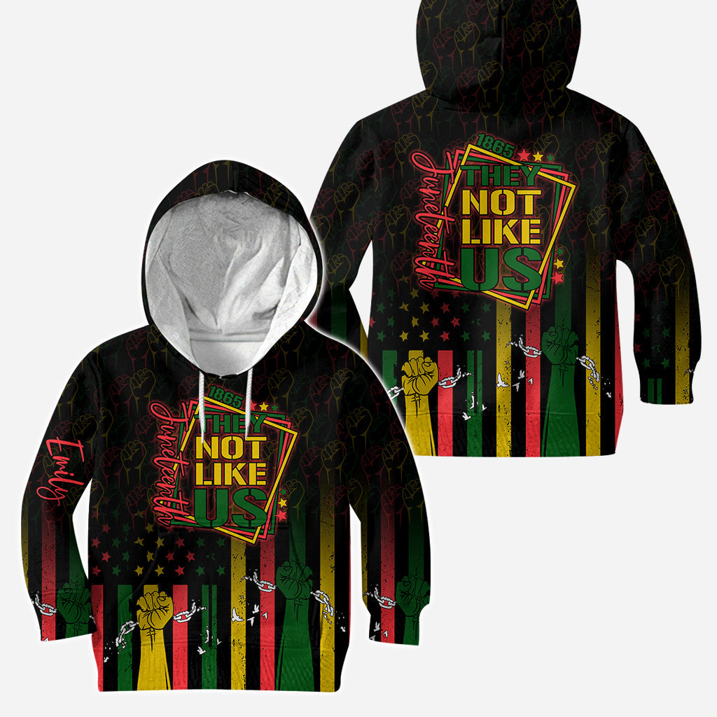 Sie mögen uns nicht – Personalisierter Juneteenth-Hoodie und Leggings