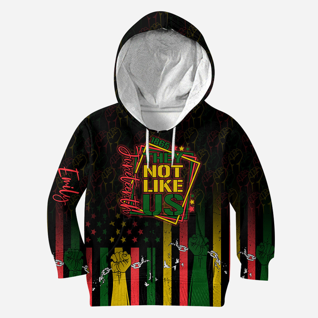 Sie mögen uns nicht – Personalisierter Juneteenth-Hoodie und Leggings