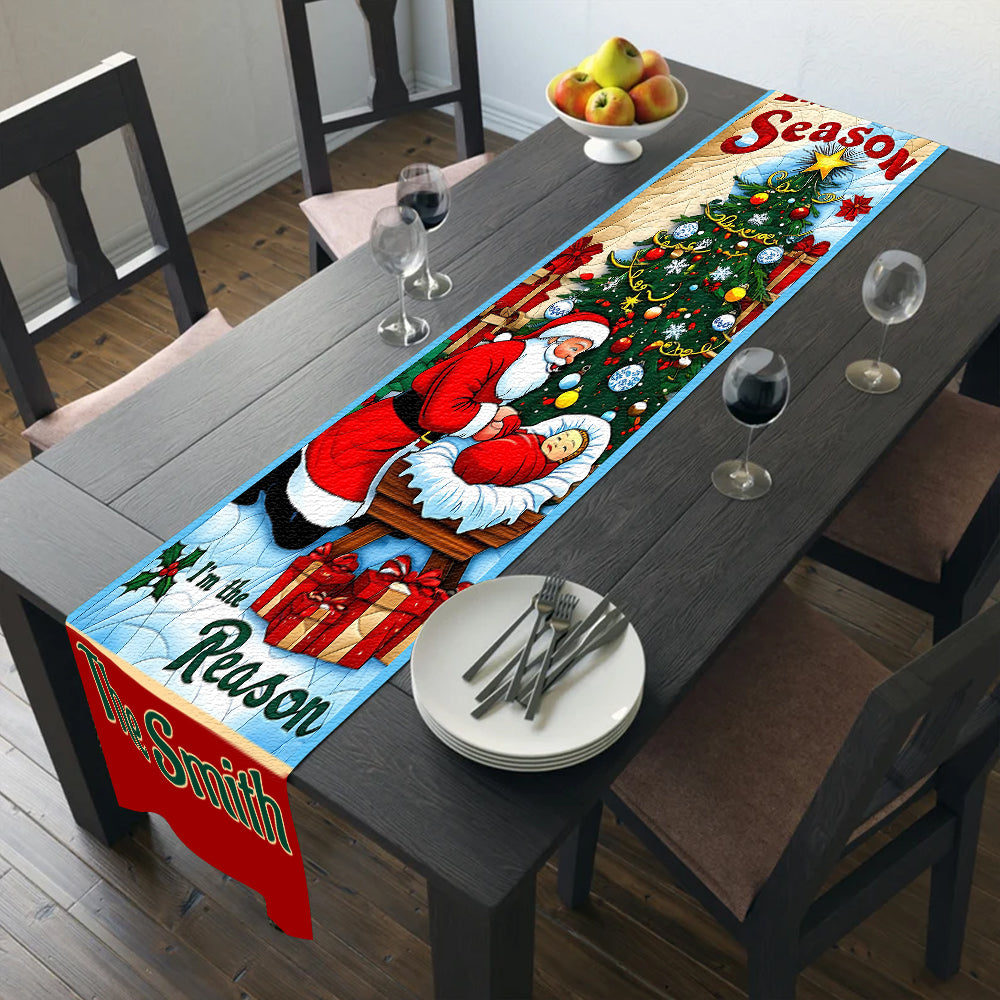 Ich bin der Grund – Personalisierter christlicher Tischläufer