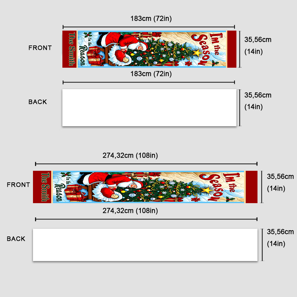 Ich bin der Grund – Personalisierter christlicher Tischläufer
