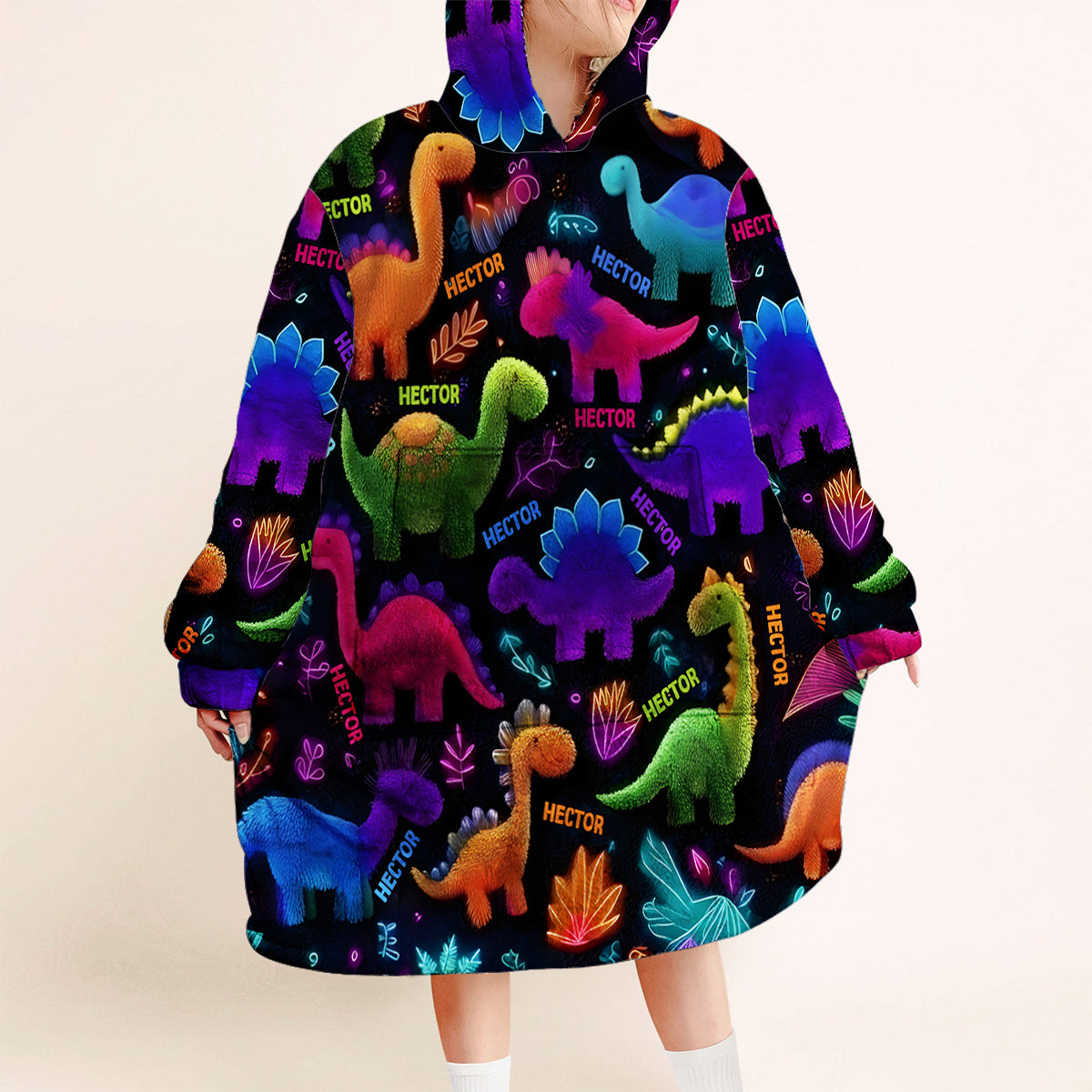 Lässiges, warmes Outfit für Jungen im Herbst und Winter – personalisierter Kinder-Hoodie mit Deckenmotiv