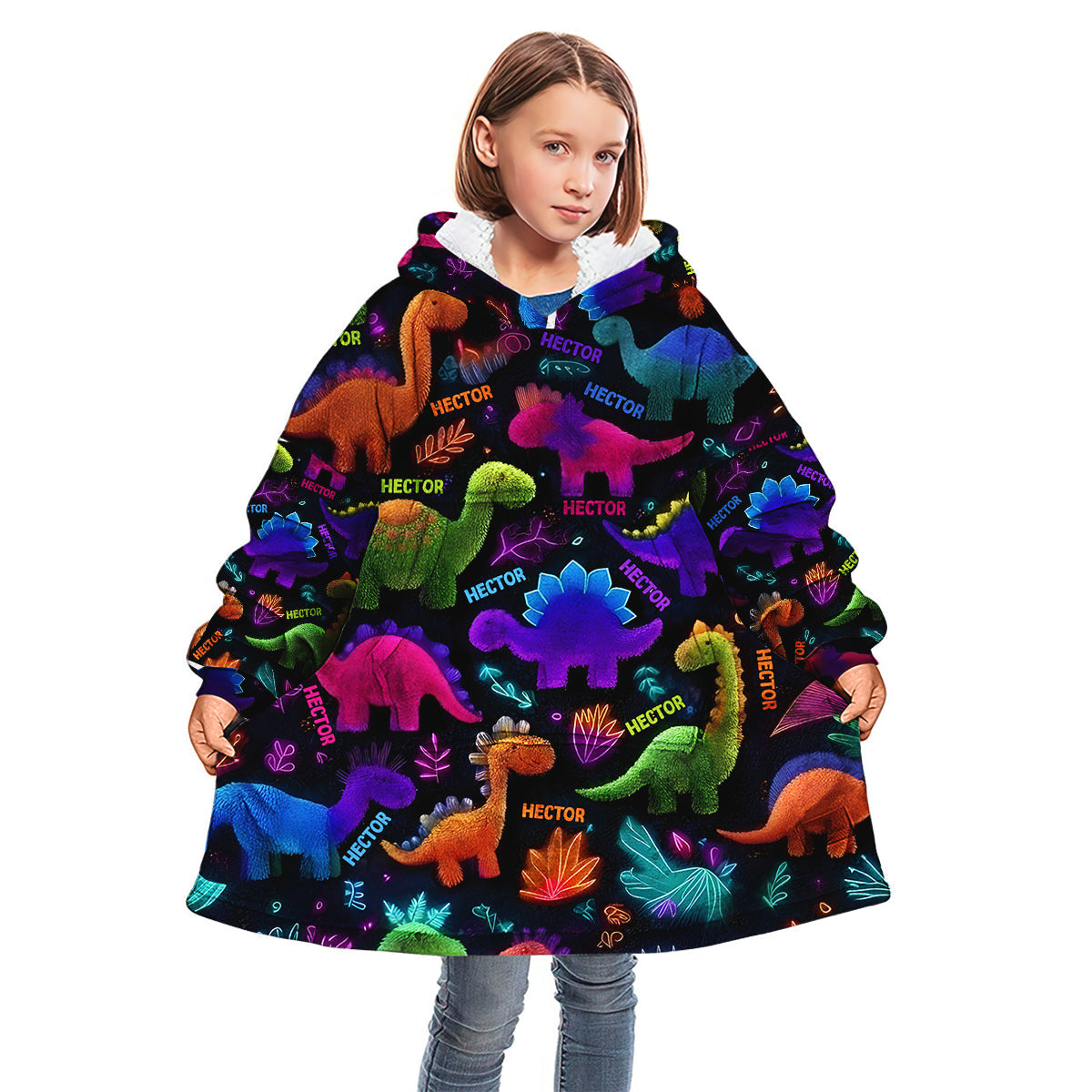 Lässiges, warmes Outfit für Jungen im Herbst und Winter – personalisierter Kinder-Hoodie mit Deckenmotiv