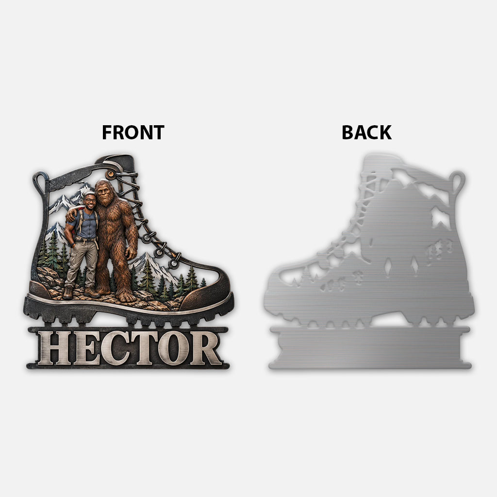 Hiking Expert - Personalized Hiking 3D Printed Cut Metal Sign