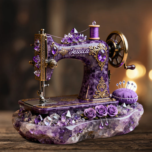 Das perfekte Geschenk für Nähbegeisterte – personalisierte Acrylplakette in individueller Form