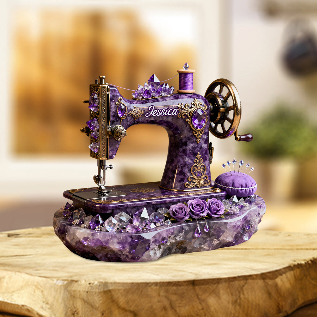 Das perfekte Geschenk für Nähbegeisterte – personalisierte Acrylplakette in individueller Form