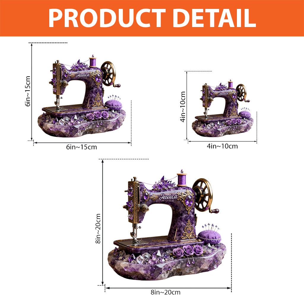 Das perfekte Geschenk für Nähbegeisterte – personalisierte Acrylplakette in individueller Form