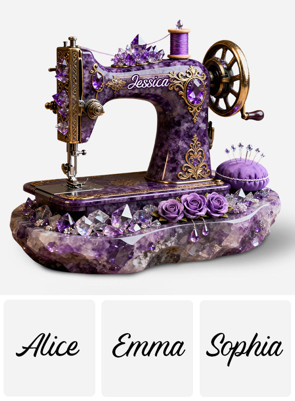 Das perfekte Geschenk für Nähbegeisterte – personalisierte Acrylplakette in individueller Form