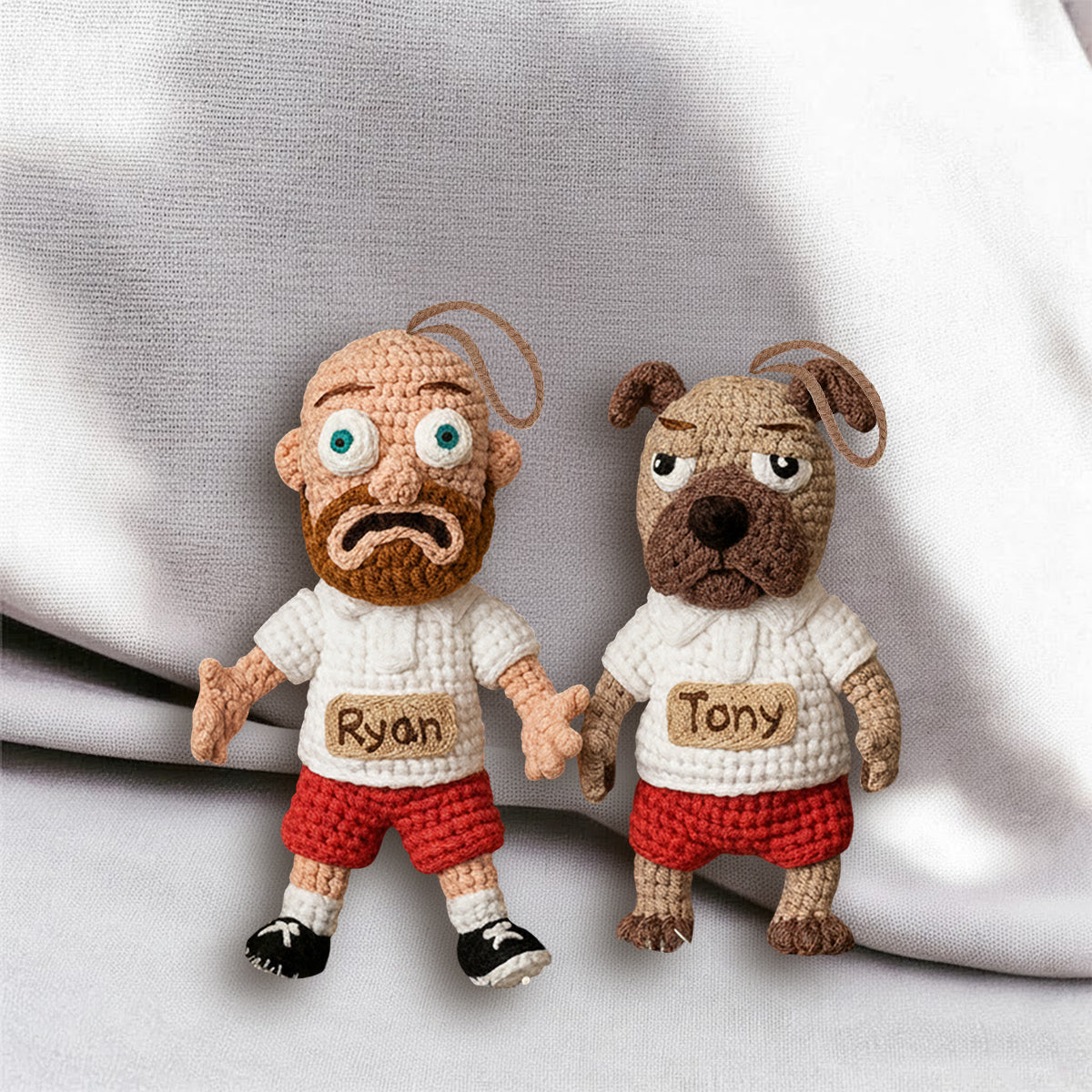 Fröhliche Weihnachten für die Fellnasen – Personalisierter, handgefertigter Hunde-Hakenschmuck