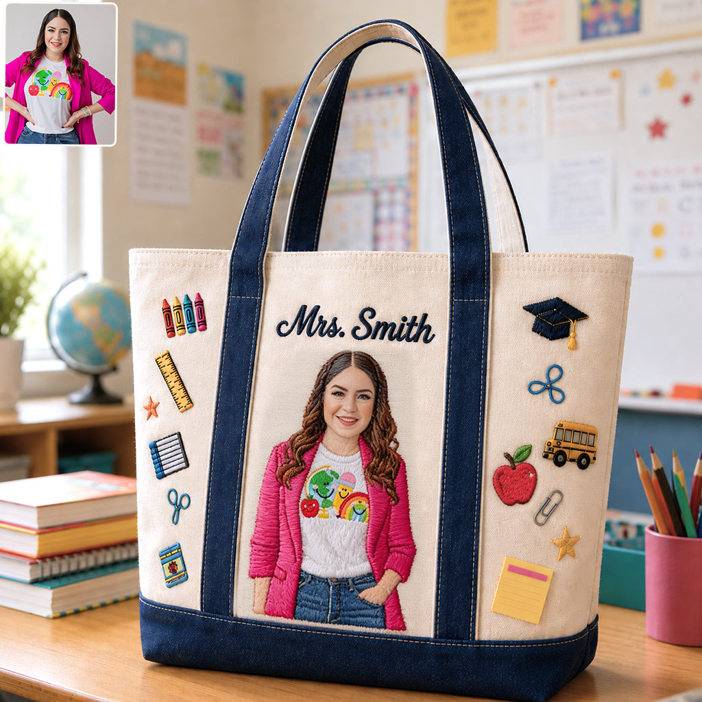 Lehrer Wertschätzung - Personalisierte Lehrer Quilted Tote Bag