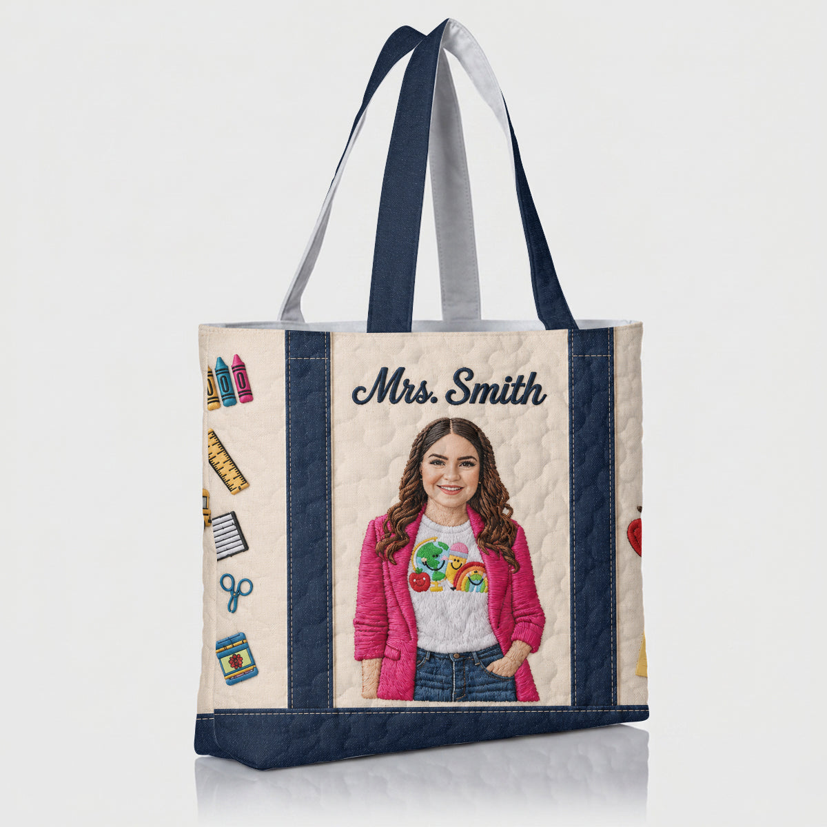 Lehrer Wertschätzung - Personalisierte Lehrer Quilted Tote Bag