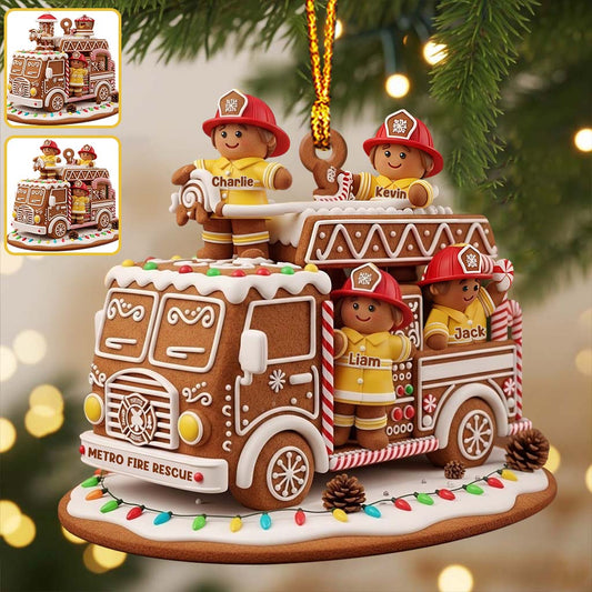 Helden mit festlicher Stimmung – Feuerwehrgeschenk – personalisierter Feuerwehrschmuck