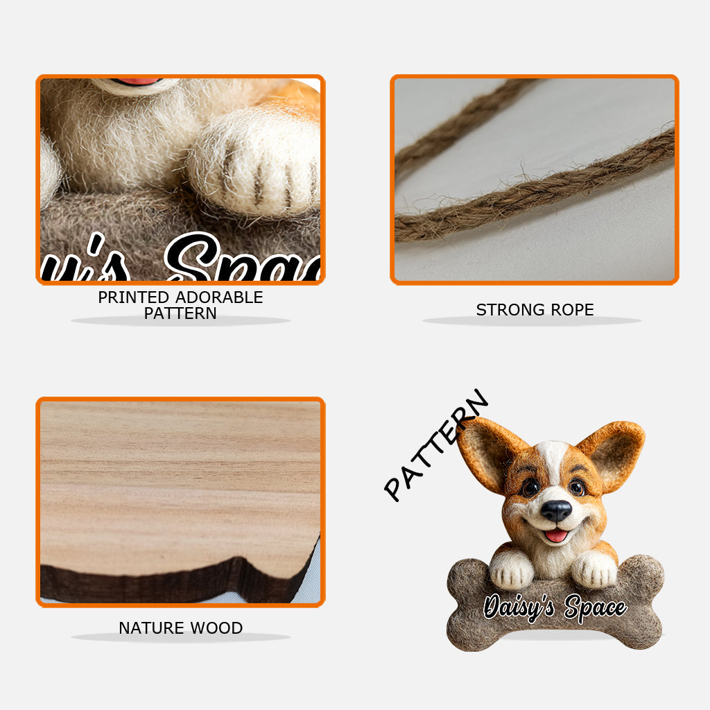 Beware Of Dog - Personalized Dog Custom Shaped Wood Sign