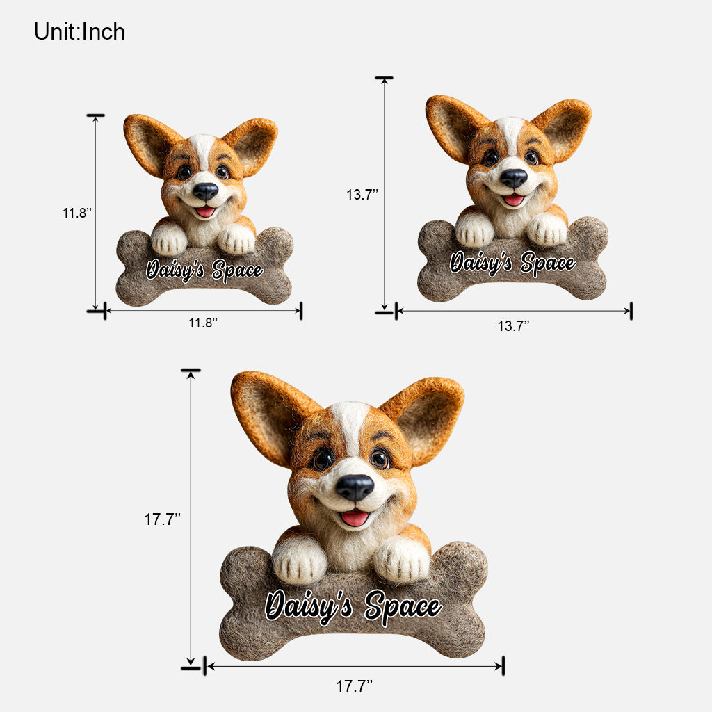 Beware Of Dog - Personalized Dog Custom Shaped Wood Sign