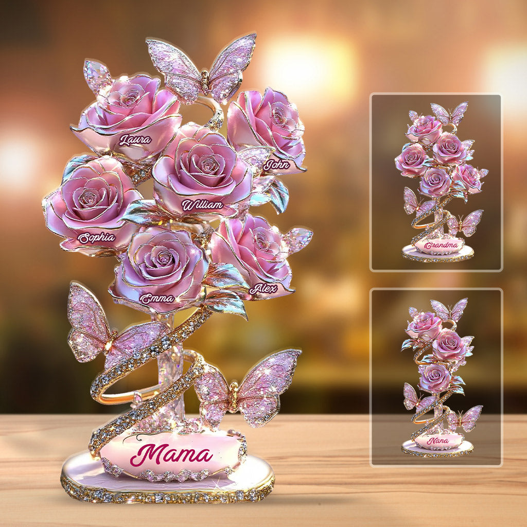 Mein Gartengeschenk für Mama, Oma,... - Personalisierte Acrylplakette in individueller Form für Mutter