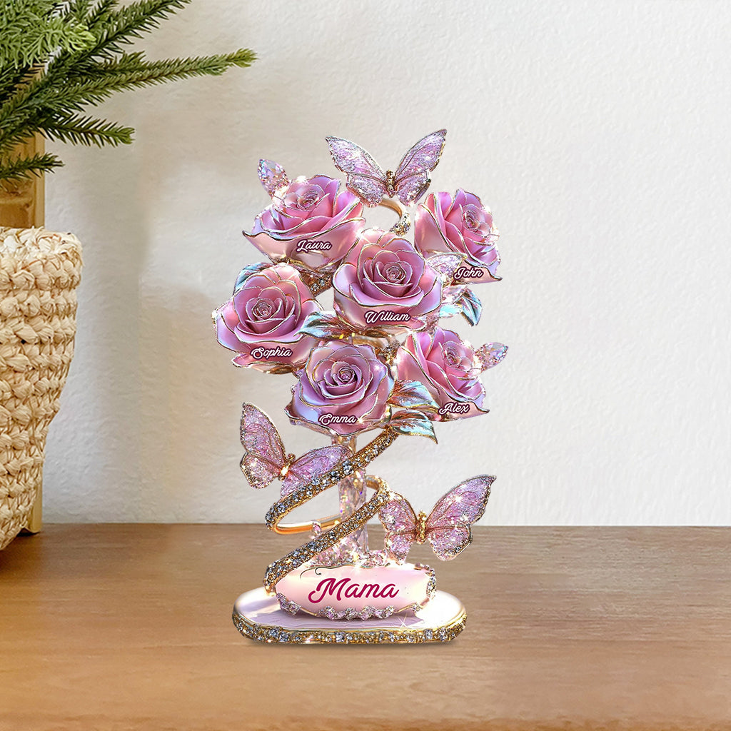 Mein Gartengeschenk für Mama, Oma,... - Personalisierte Acrylplakette in individueller Form für Mutter