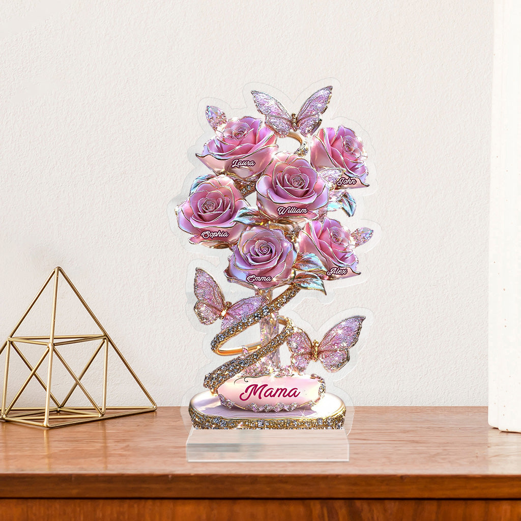 Mein Gartengeschenk für Mama, Oma,... - Personalisierte Acrylplakette in individueller Form für Mutter