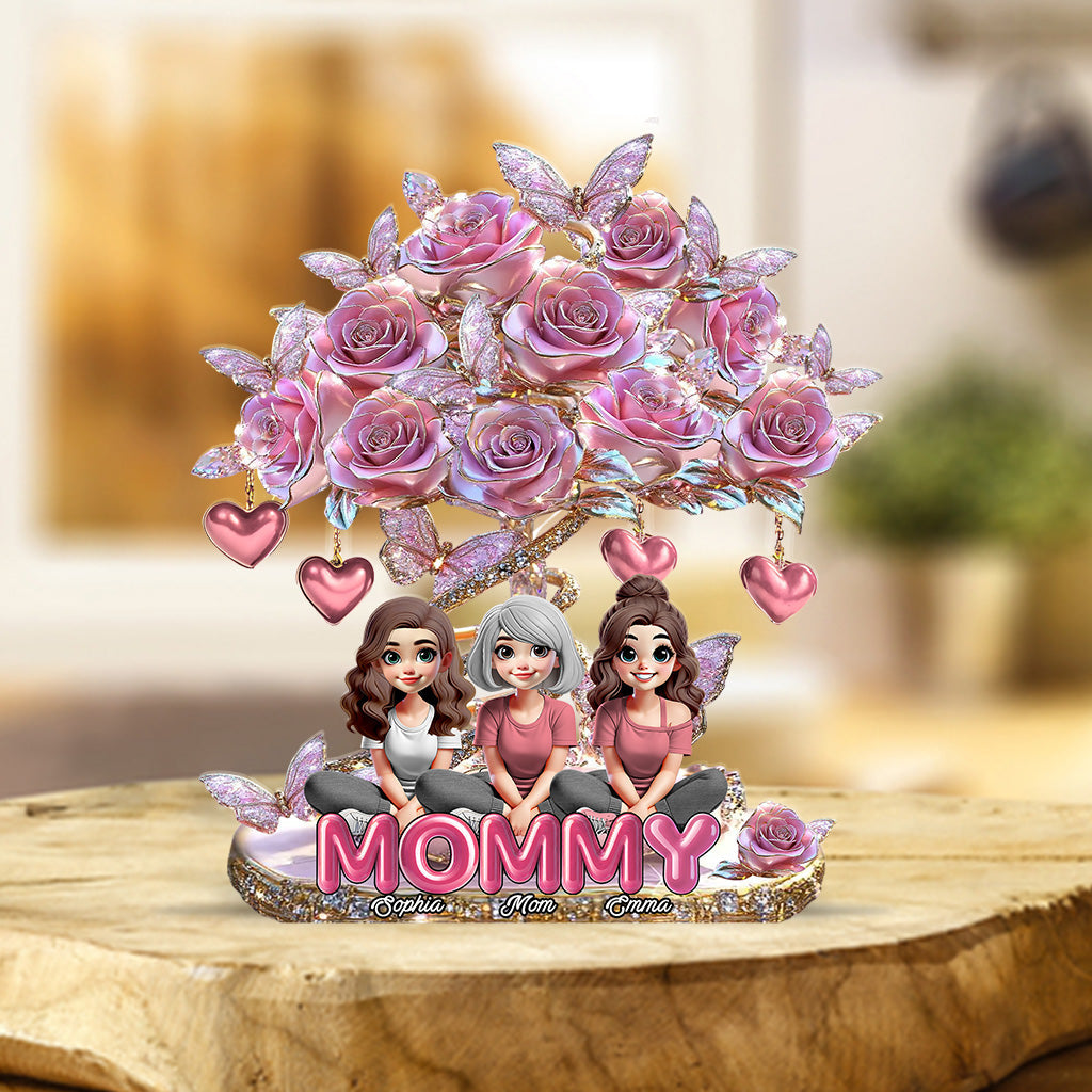 Beste Mama aller Zeiten – Personalisierte Acrylplakette in individueller Form für die Mutter